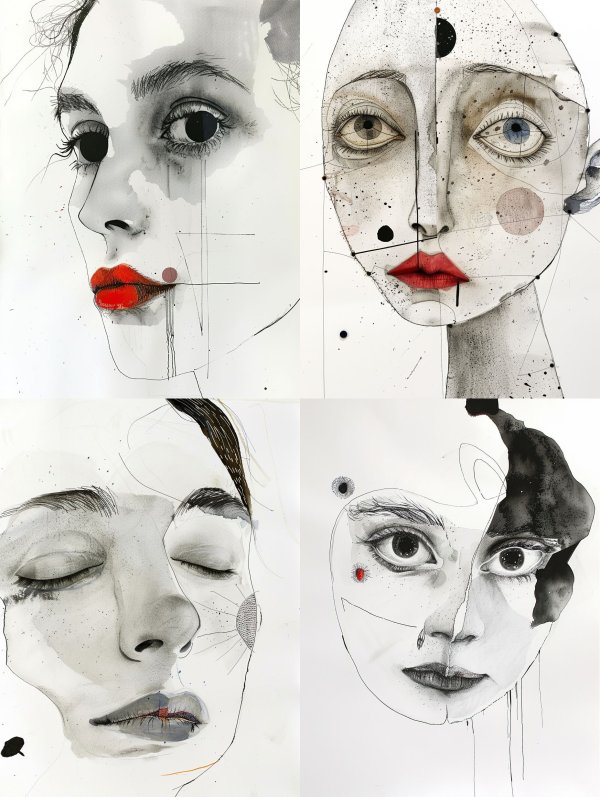Fragmented Visions: Surrealist Portrait Studies