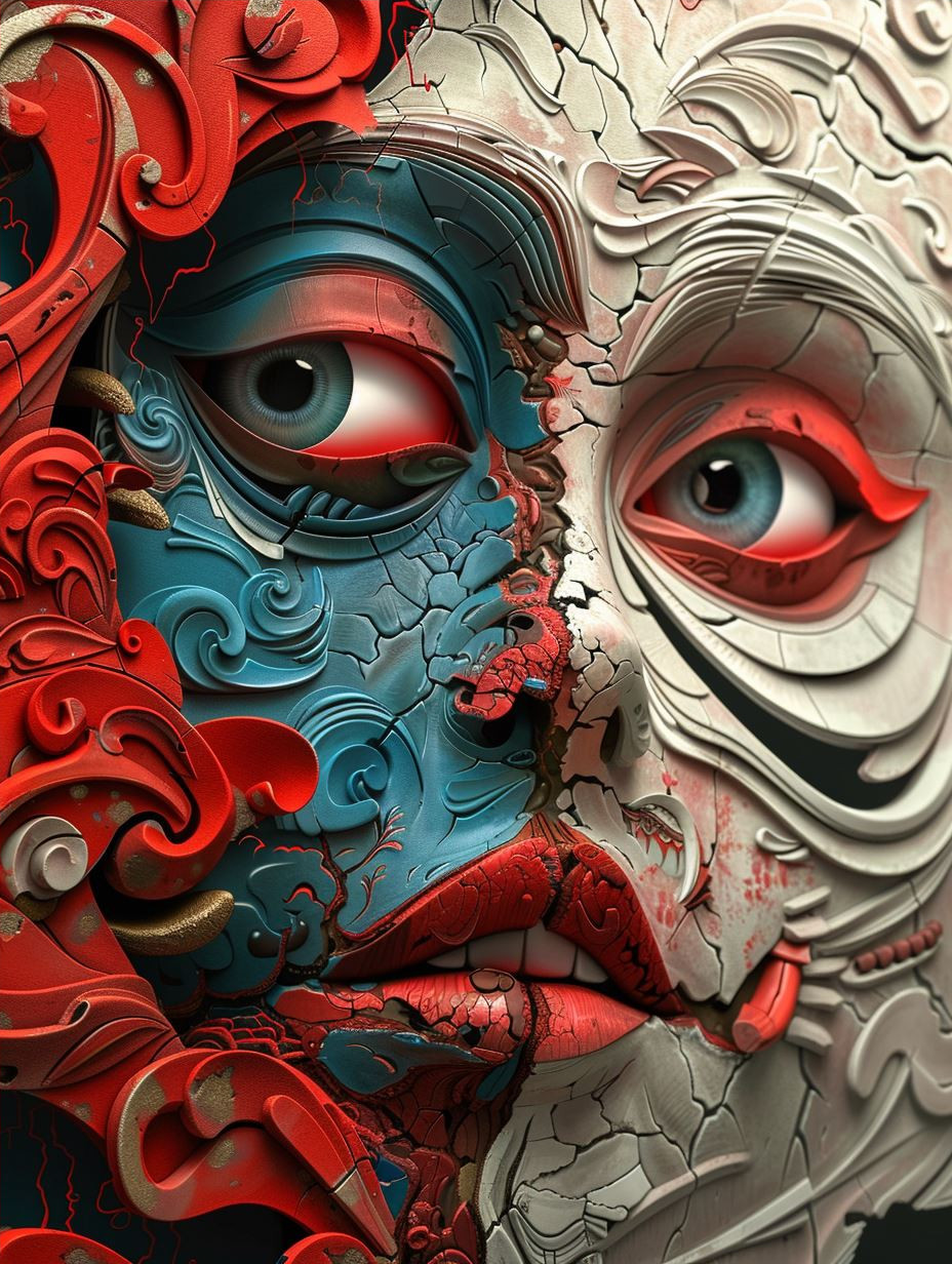 Ornate Surrealist Porcelain Dream - Image 4