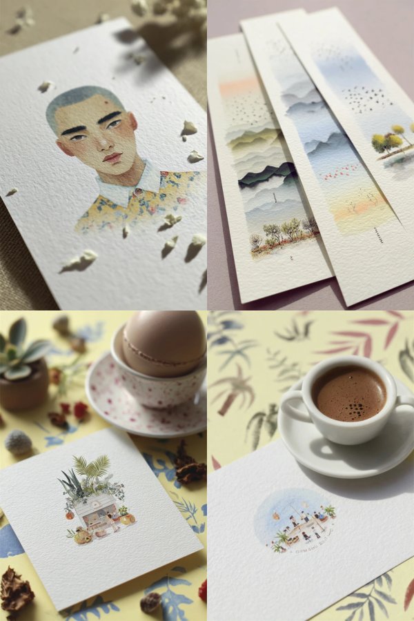 Whimsical Watercolor Art Collection