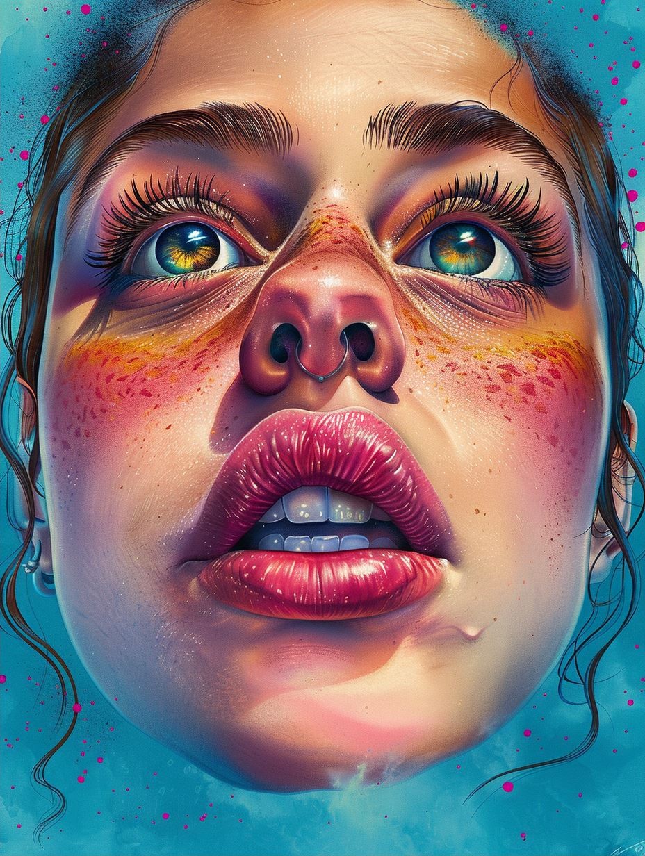 Cosmic Freckles and Neon Glow - Image 2
