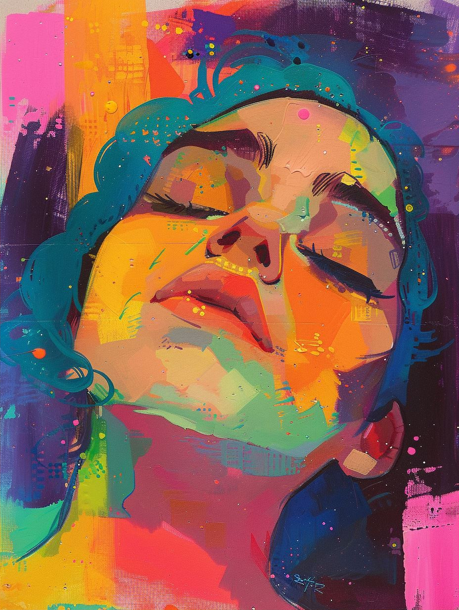 Vibrant Neon Expressionist Portraits - Image 2