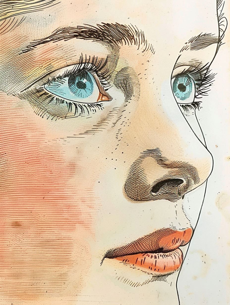 Four Perspectives of a Blue-Eyed Muse - Image 1