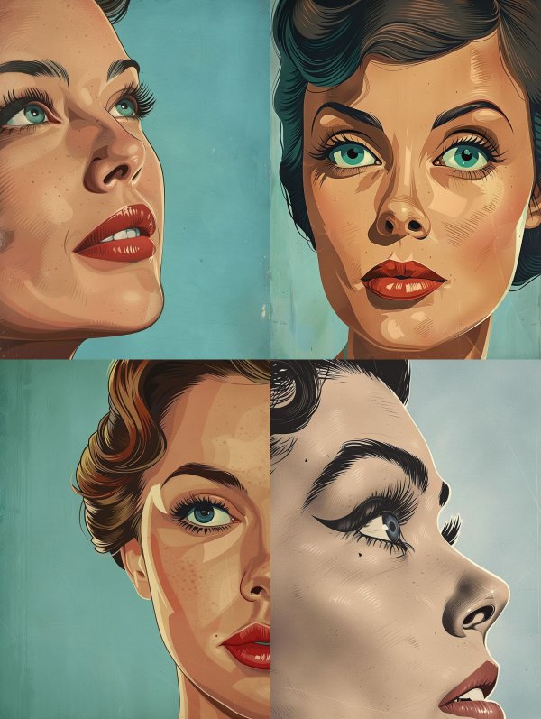 Vintage Glamour Digital Portraits