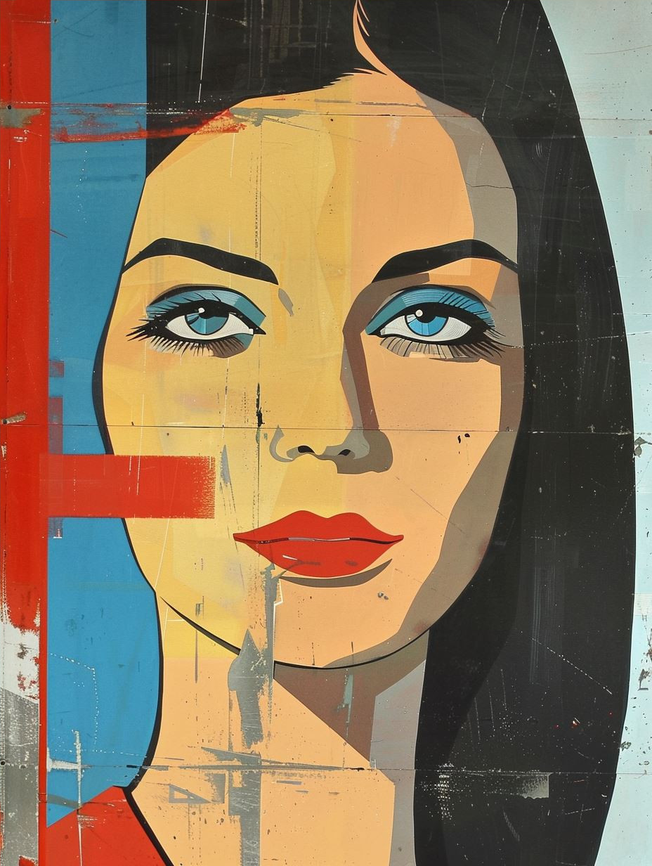 Constructivist Geometric Portrait Study - Image 4