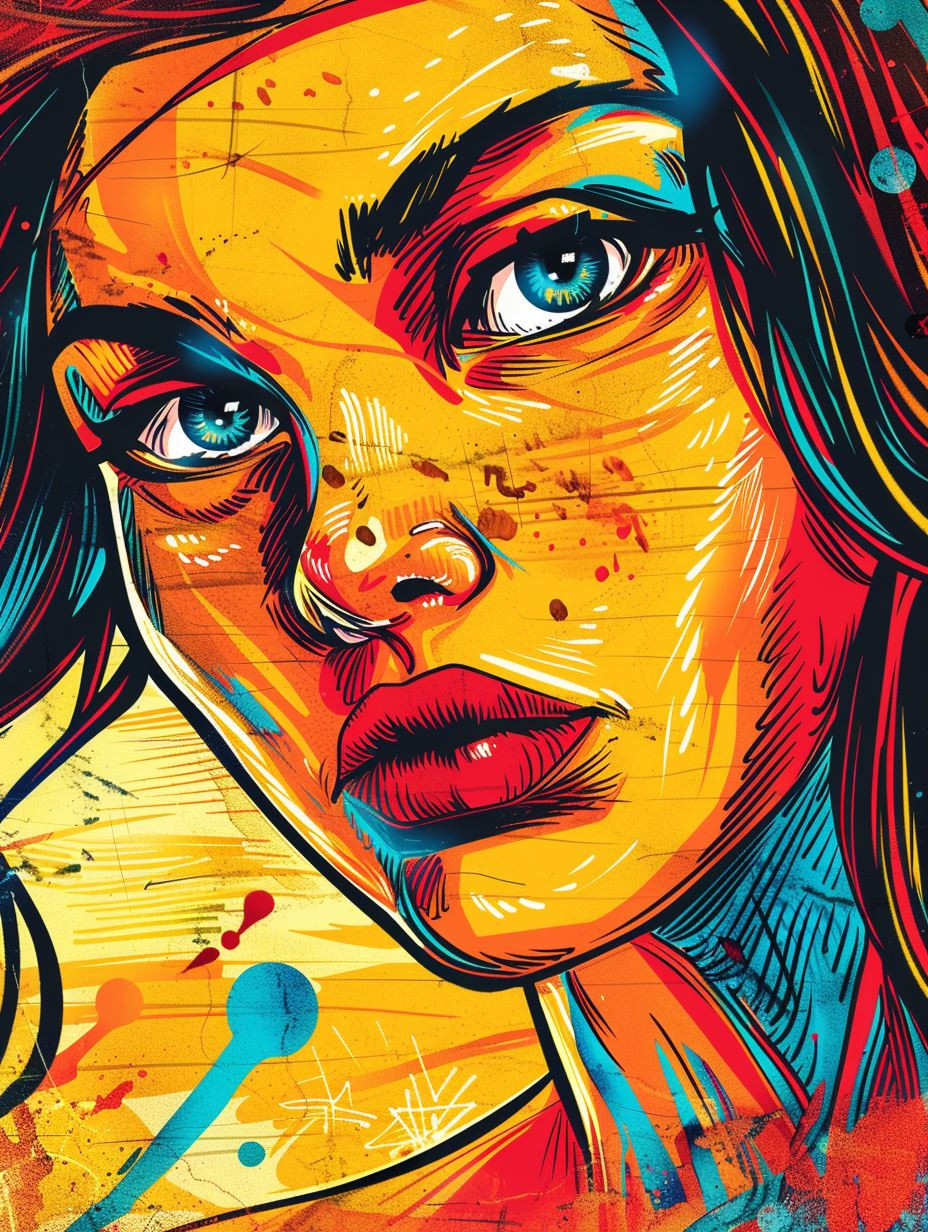 Vibrant Emotional Portrait Collage - Image 1