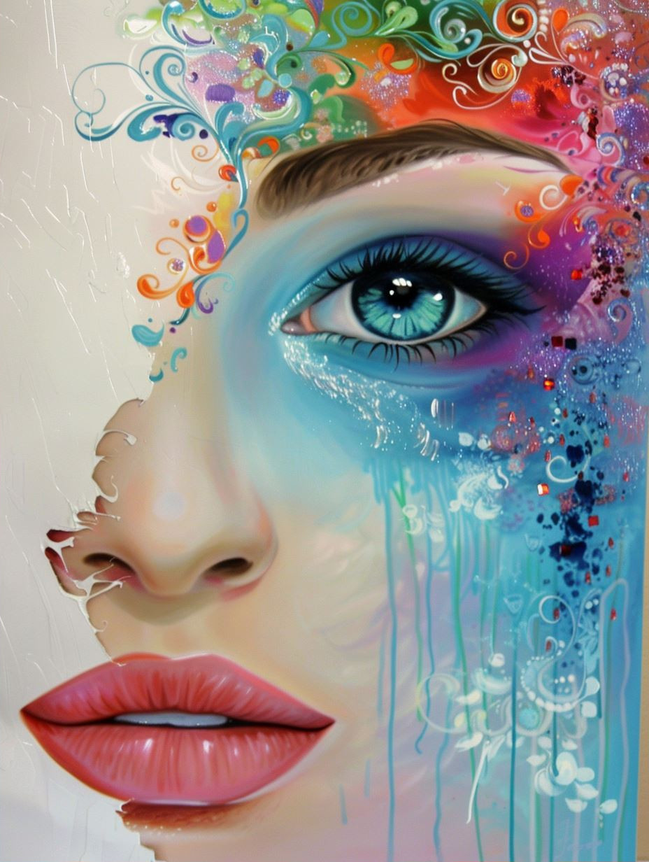 Floral Ethereal Portrait Art - Image 2