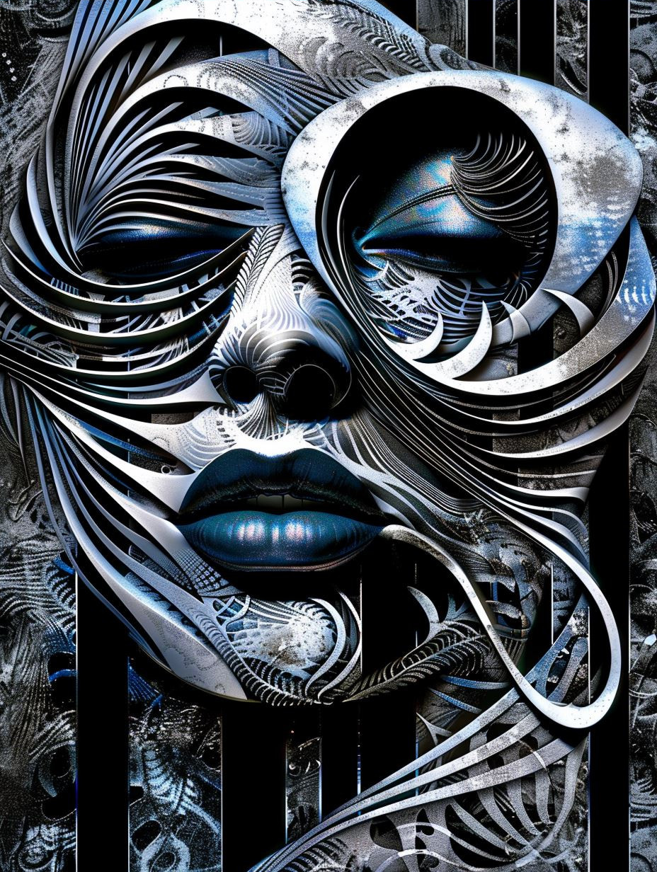 Surreal Liquid Chrome Portraits - Image 4