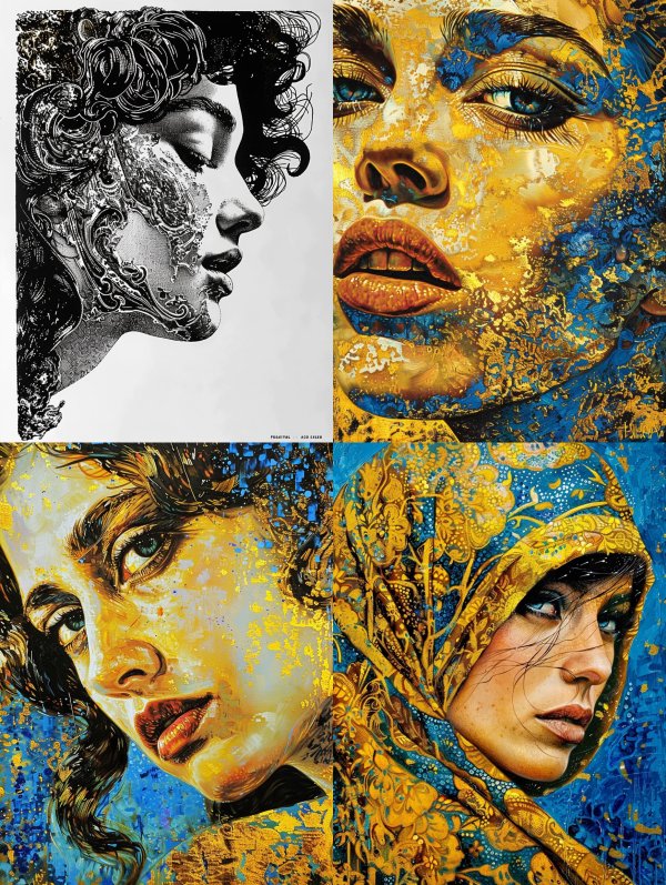 Ethereal Visions of Golden Femininity