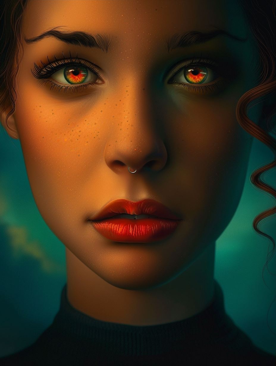Sunset Horizon Within Her Gaze - Image 3