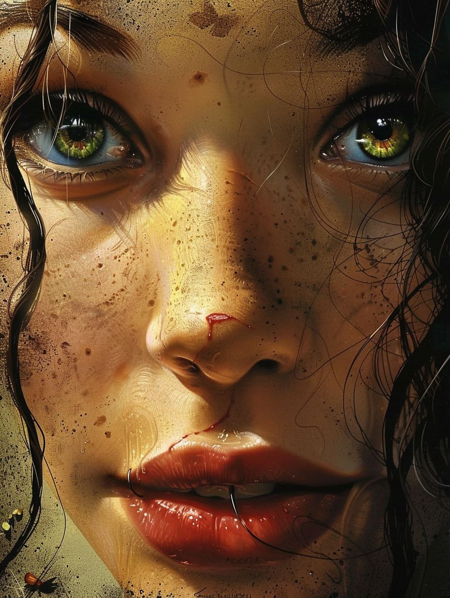Ethereal Gaze of Golden Dust - Image 2