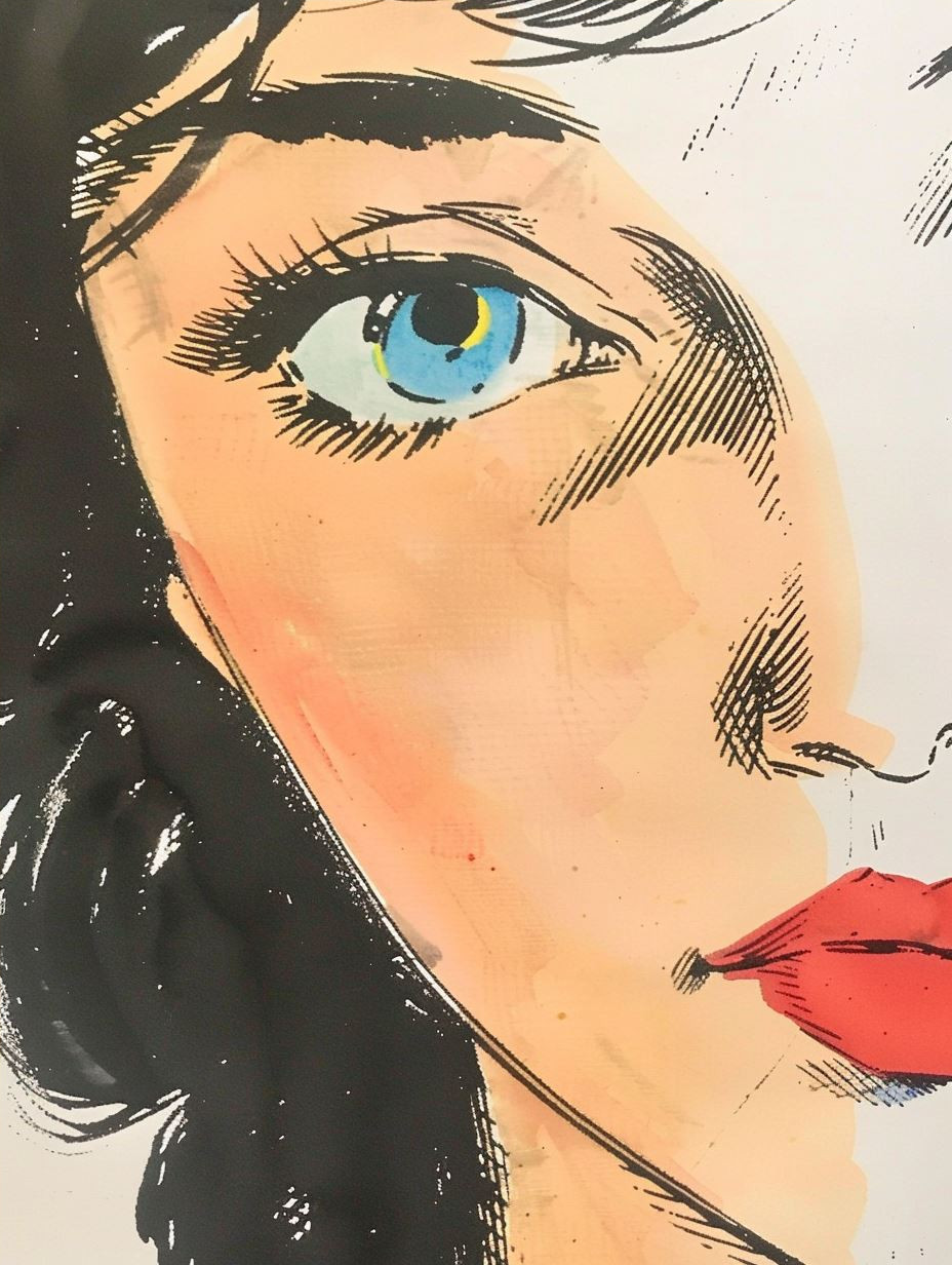 Expressive Hand Drawn Portrait Studies - Image 4