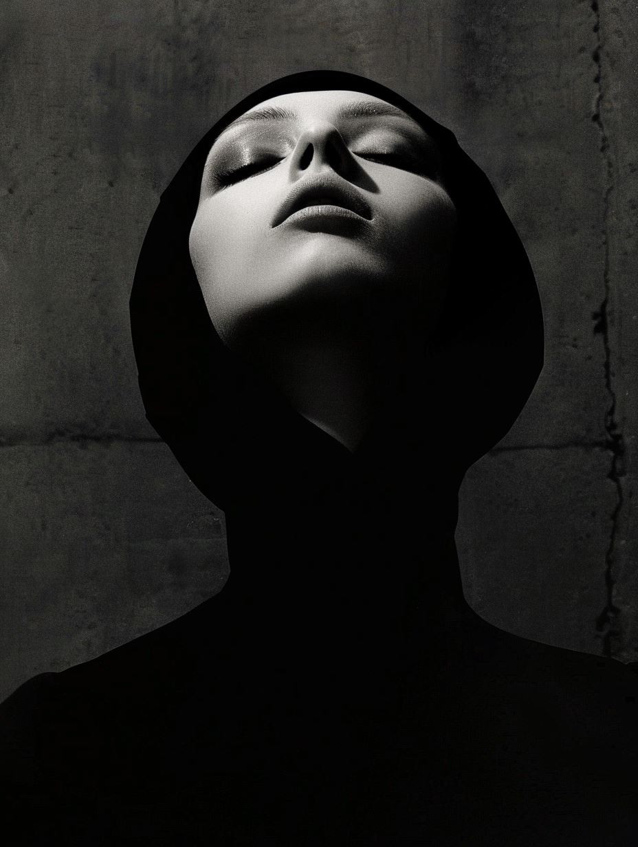 Monolithic Noir Symmetry Portrait - Image 3