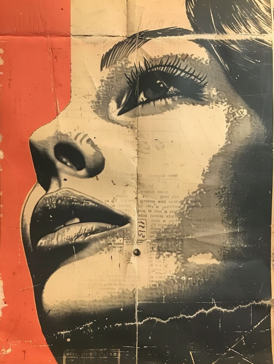 Vintage Pop Art Collage - Image 1
