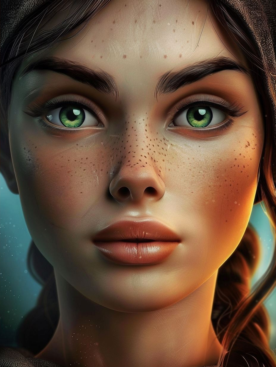 Ethereal Gazes: A Study of Digital Portraits - Image 2