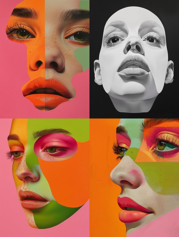 Chromatic Split Portrait Study