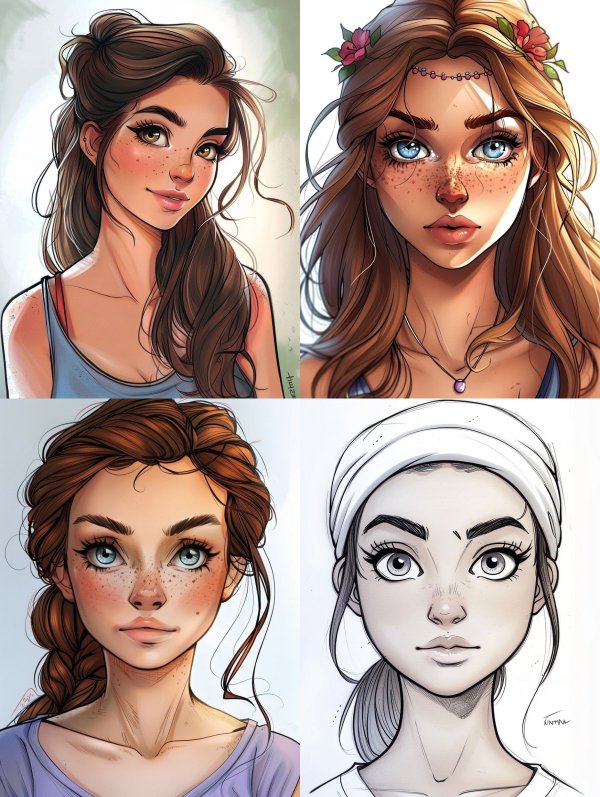 Sun-Kissed Digital Portrait Art