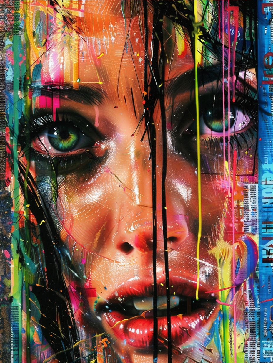Fragmented Portraits of Neon Emotion - Image 3