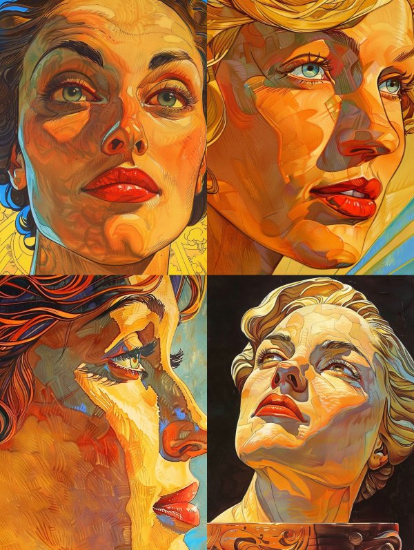 Prismatic Visions of Feminine Grace