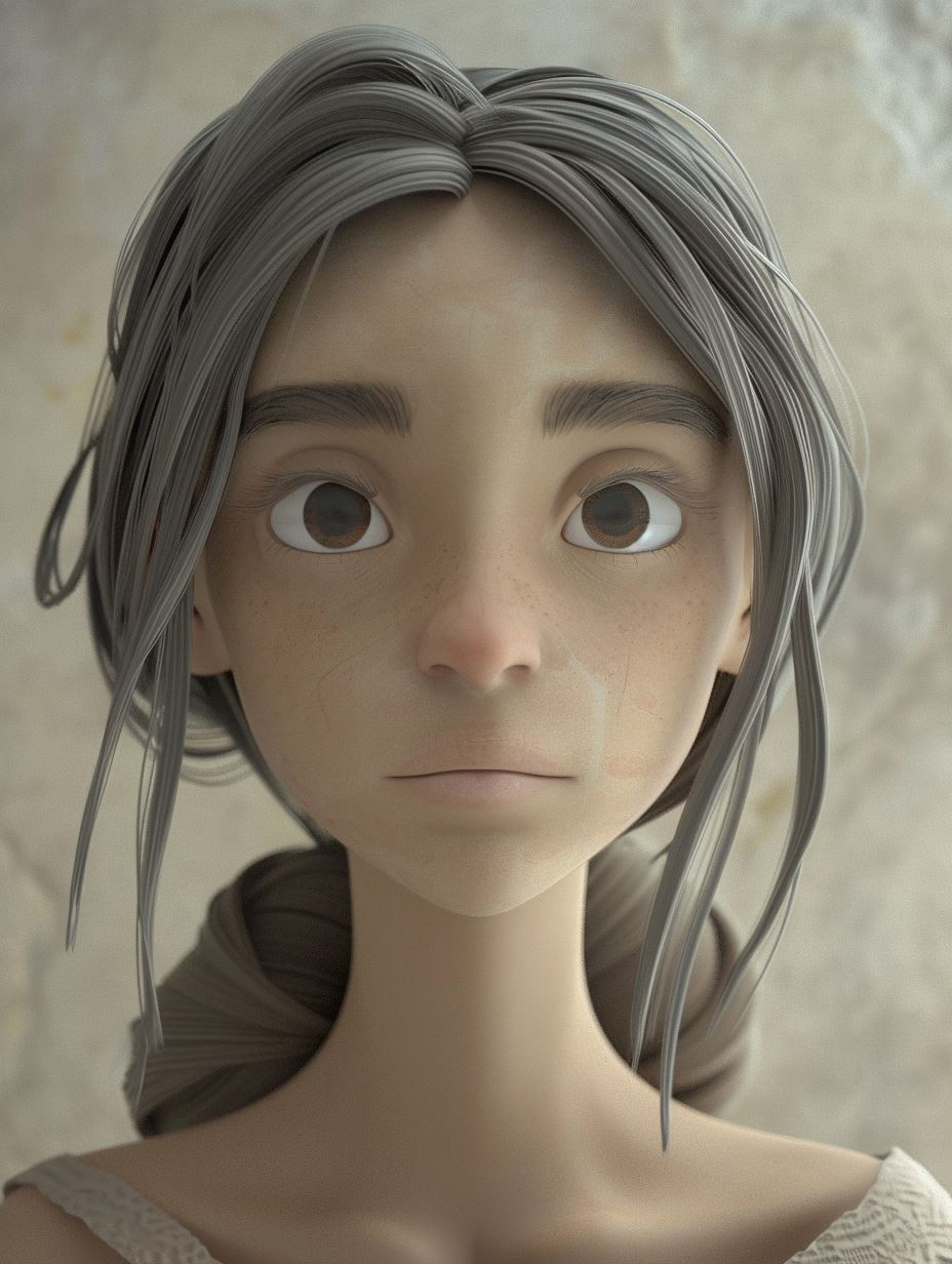 Ethereal Gazes: Stylized Digital Portraits - Image 2