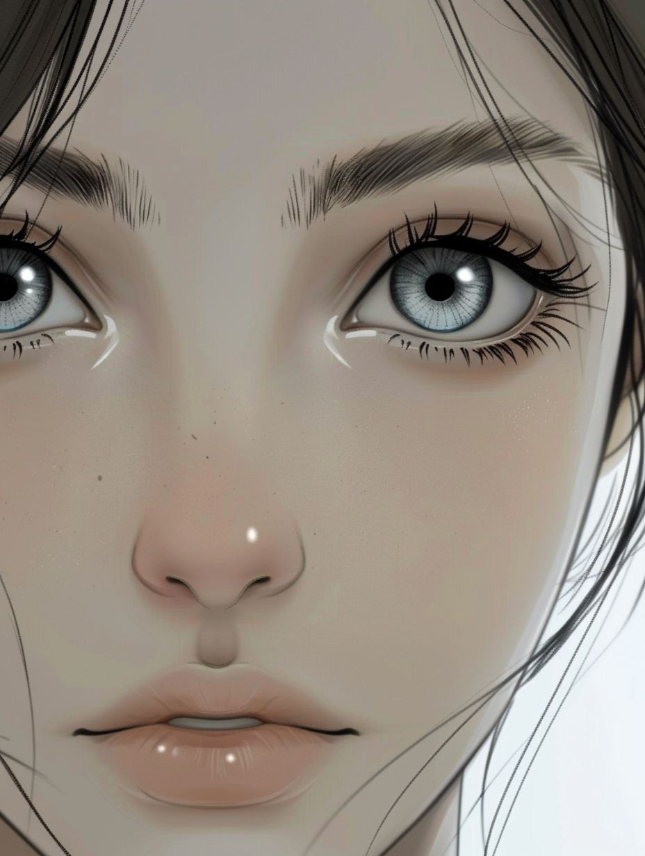 Ethereal Gaze: Digital Portrait Studies - Image 3