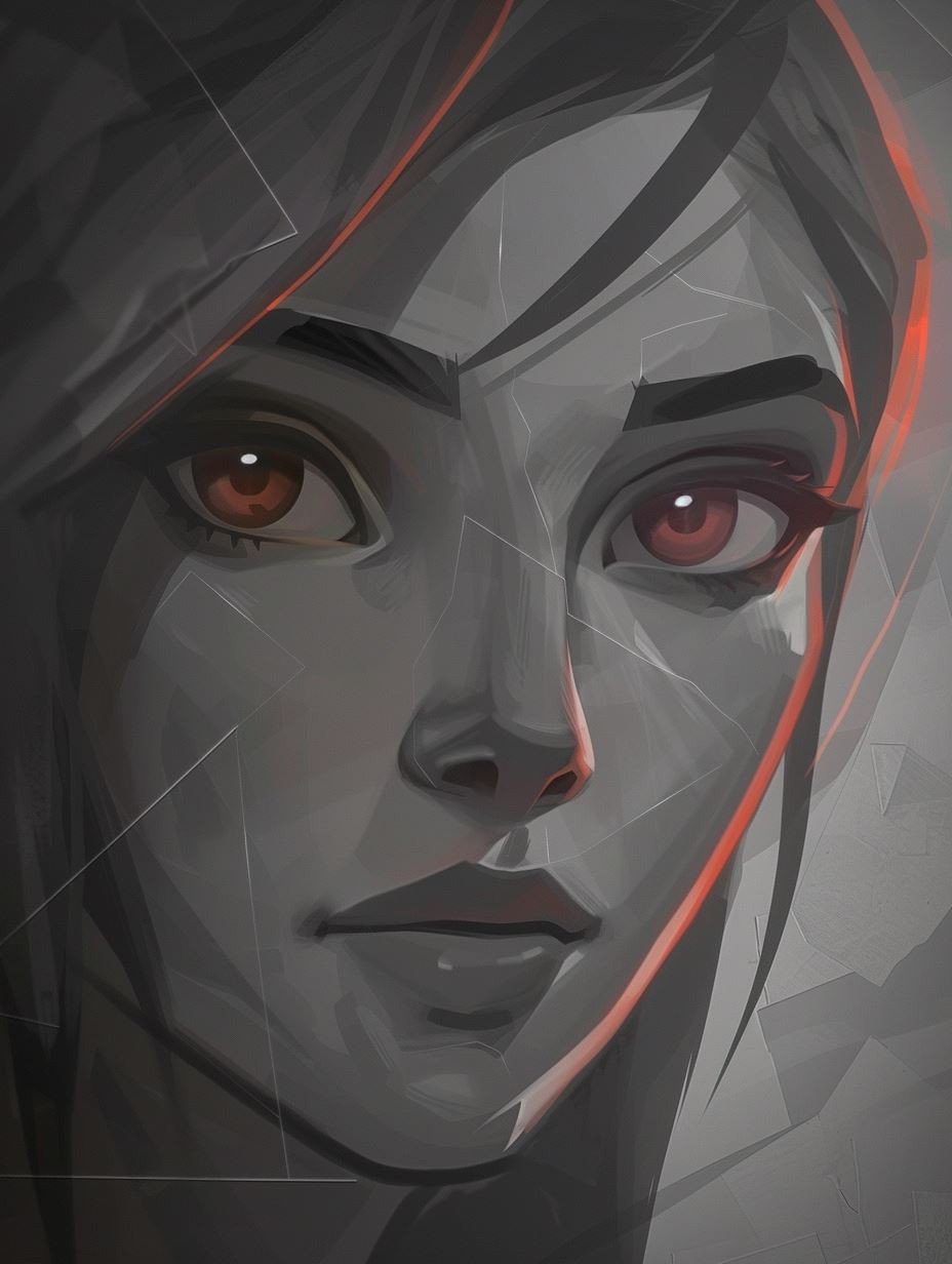 Digital Character Portrait Study - Image 1