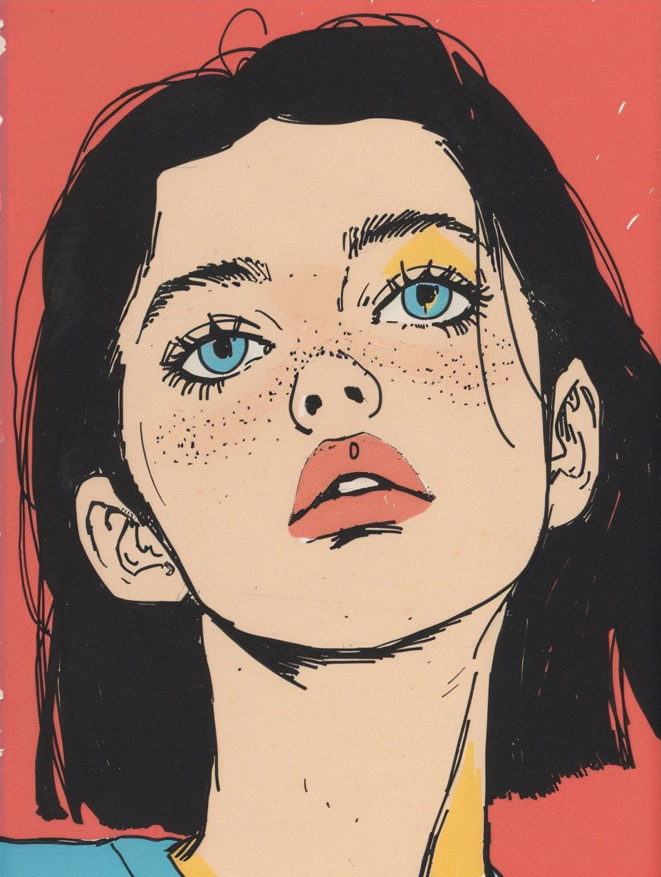 Modern Melancholy Portrait Study - Image 3