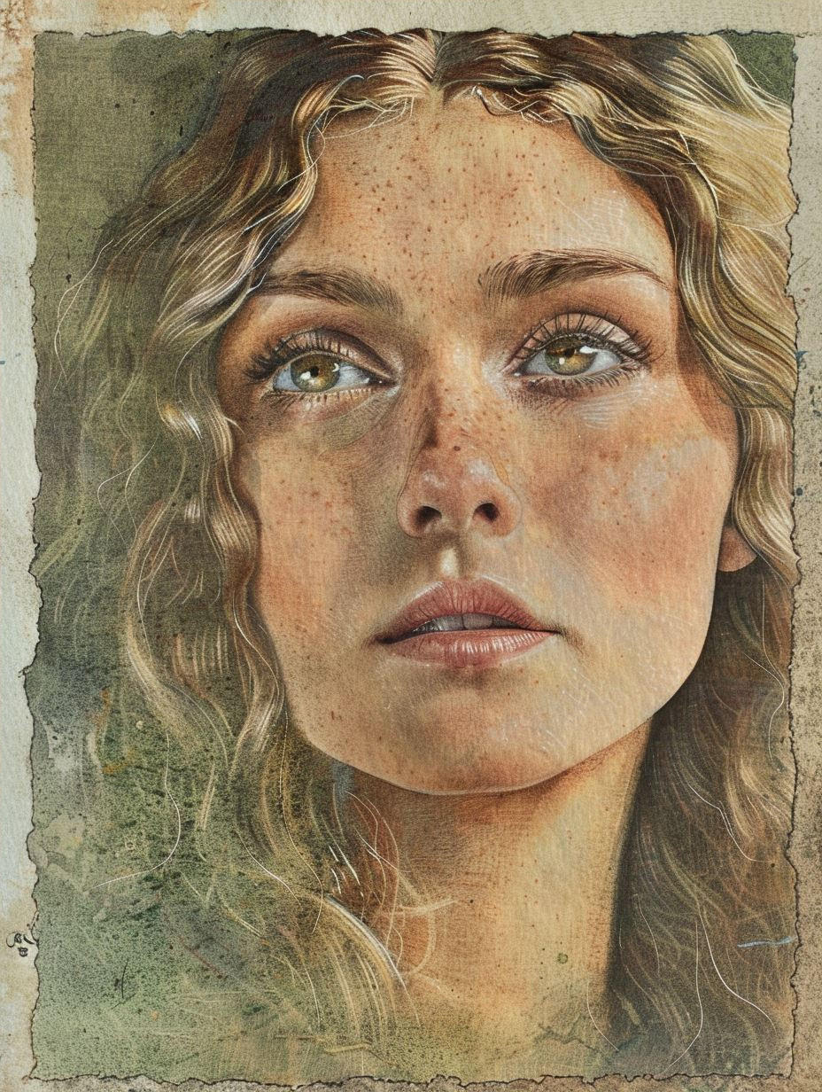 Ethereal Gazes in Watercolor - Image 4