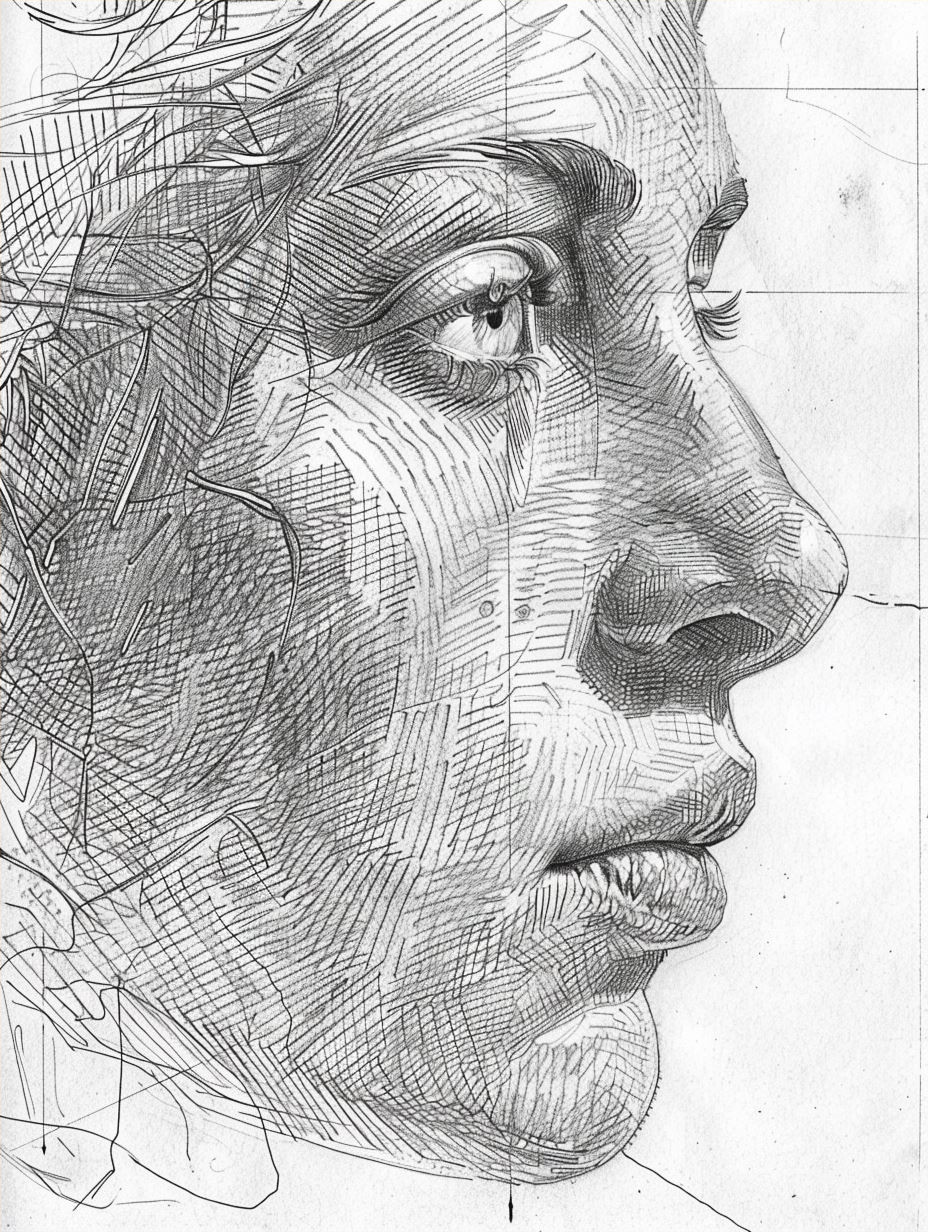 Classical Graphite Portrait Studies - Image 4