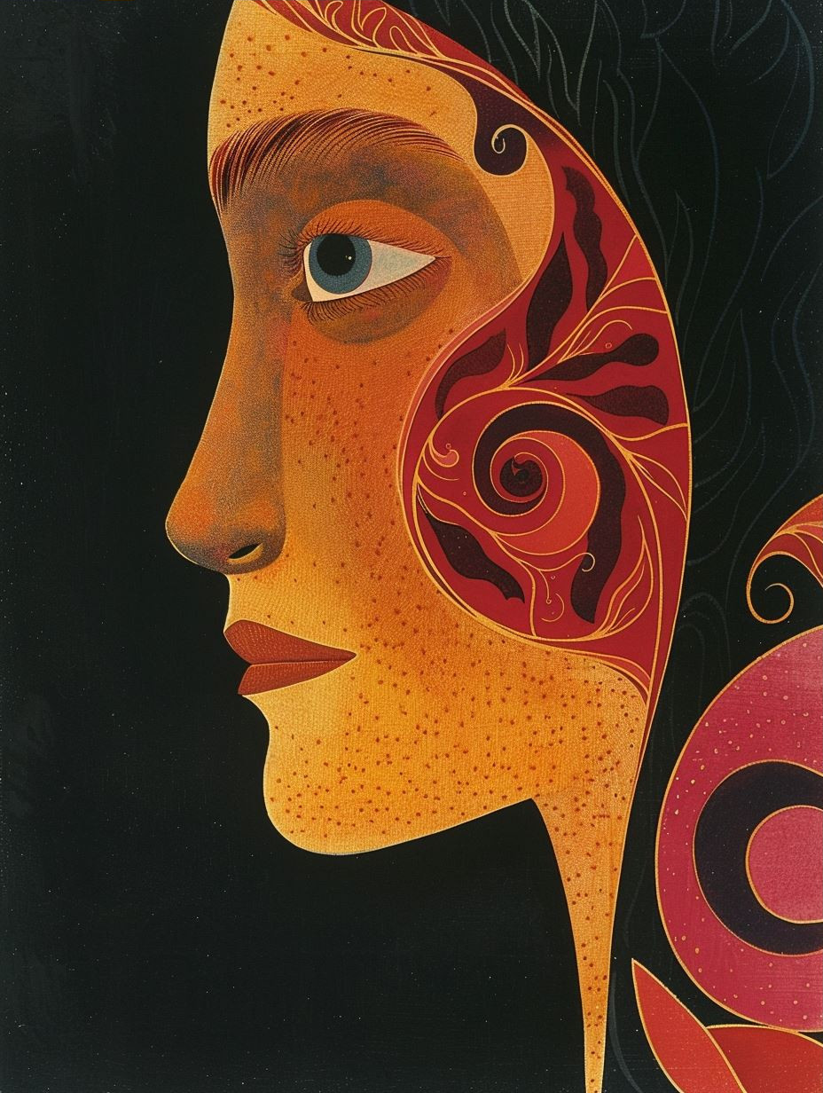 Ethereal Crimson Profile Art - Image 3