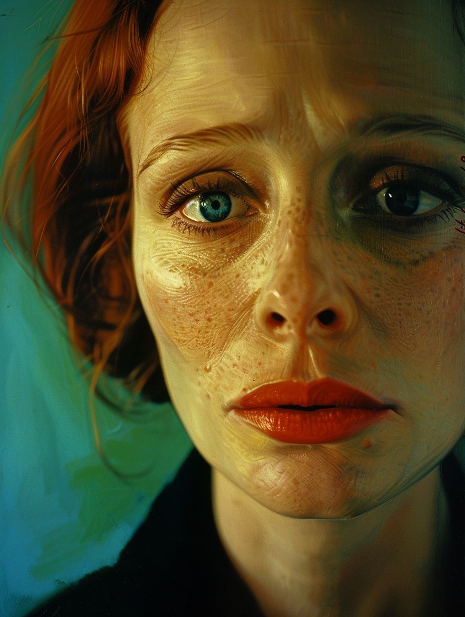 Ethereal Gaze in Neon Teal - Image 3