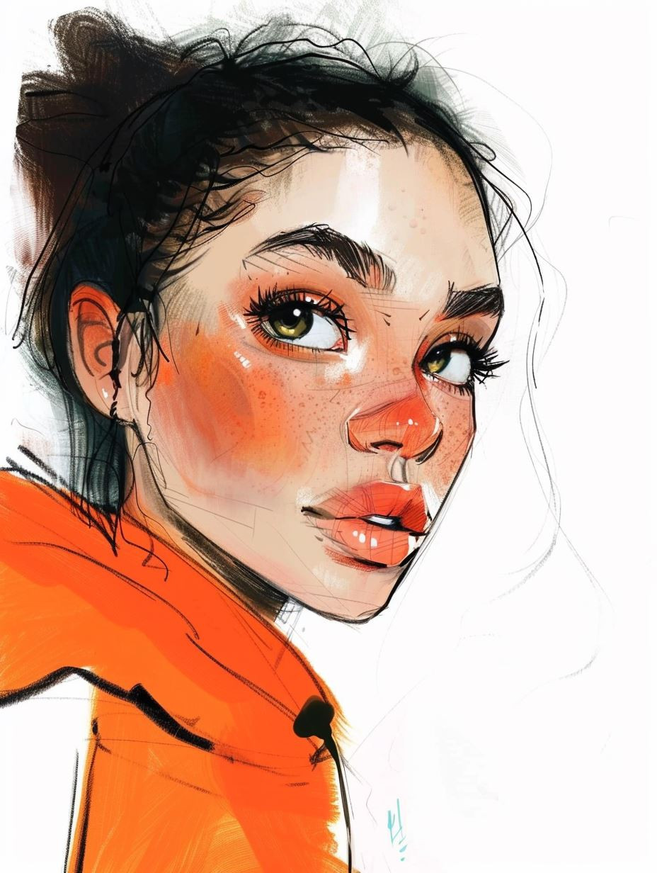Urban Autumn Digital Portrait - Image 3