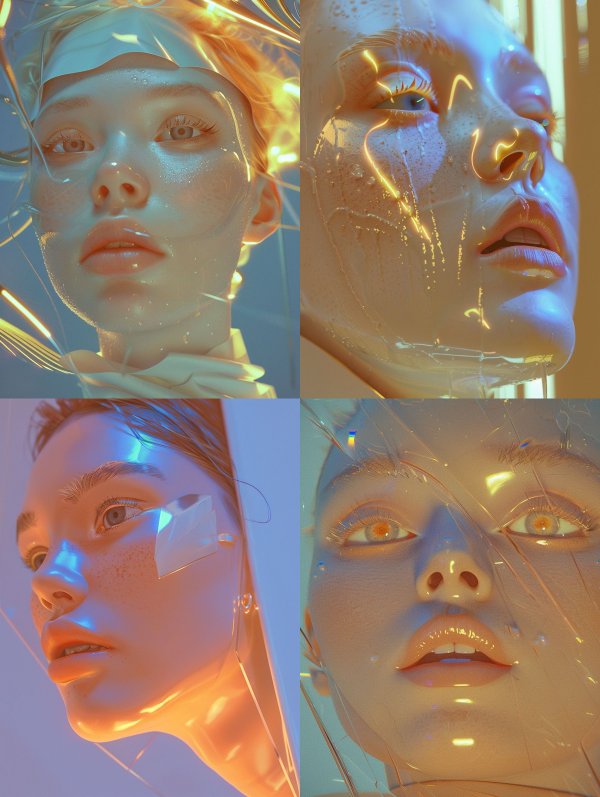 Ethereal Glow Through Plastic