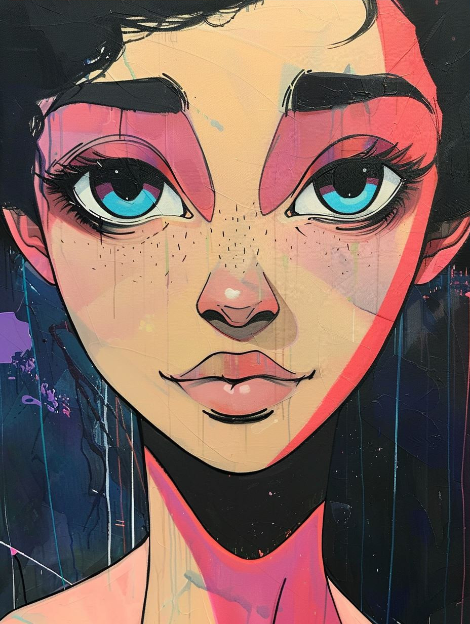 Neon Dream Anime Portraits - Image 3