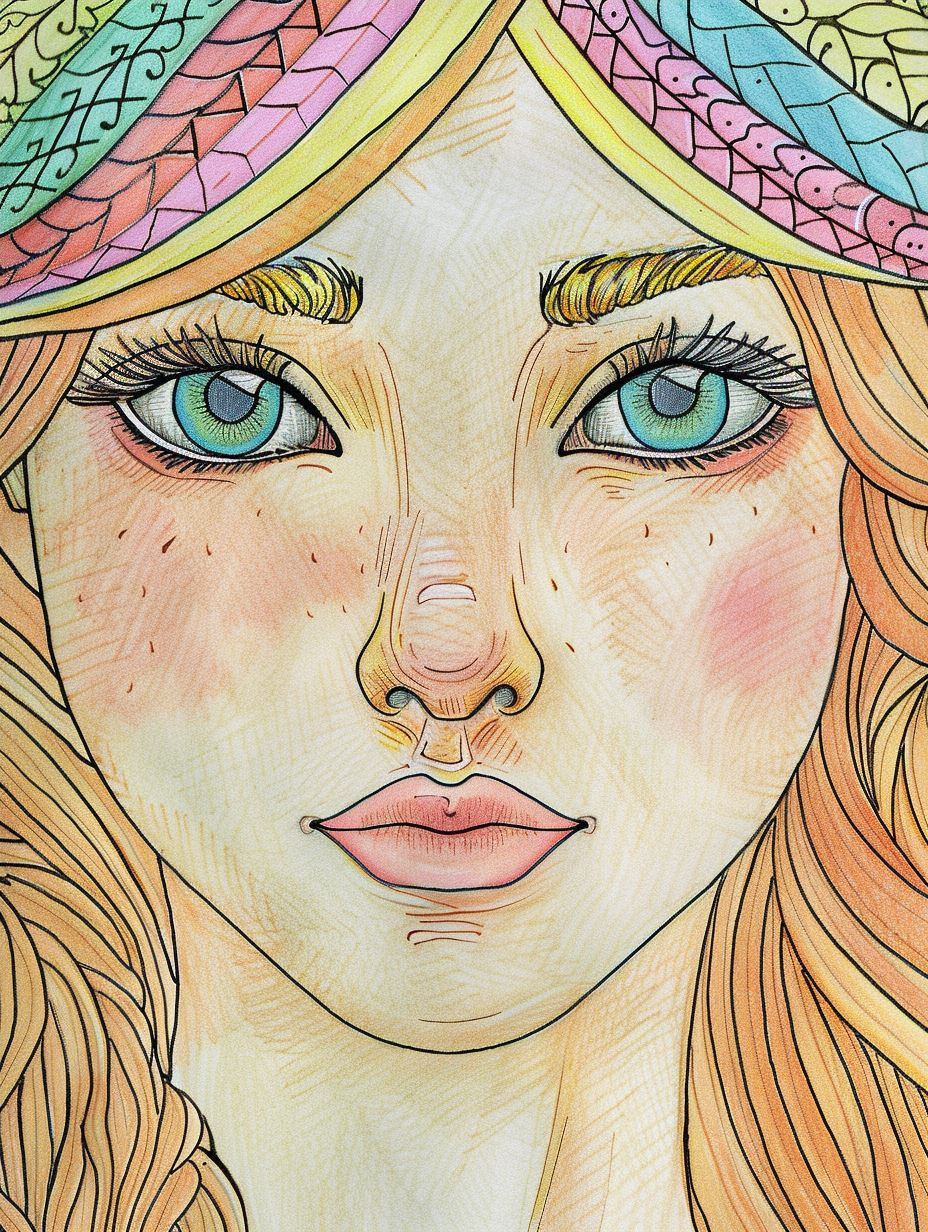 Ethereal Watercolor Maiden Portraits - Image 4