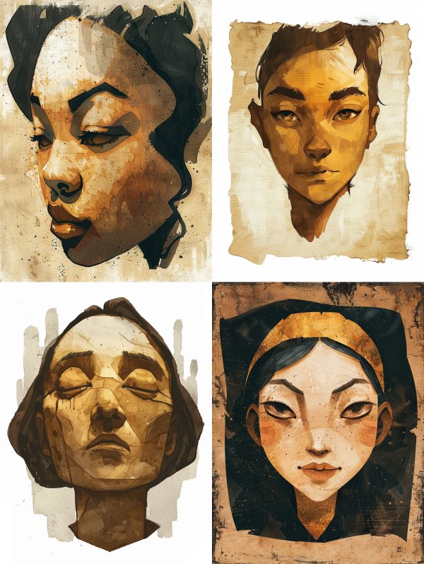 Earth Tones: A Study of Human Portraits