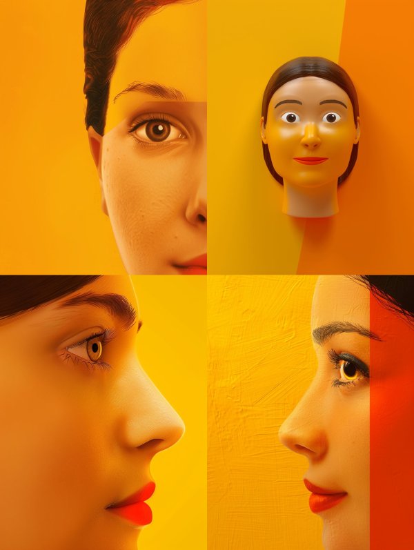 Golden Hues of Human Form
