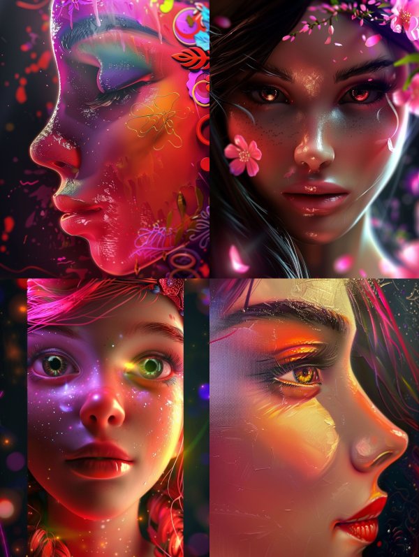 Vibrant Visions of Digital Beauty