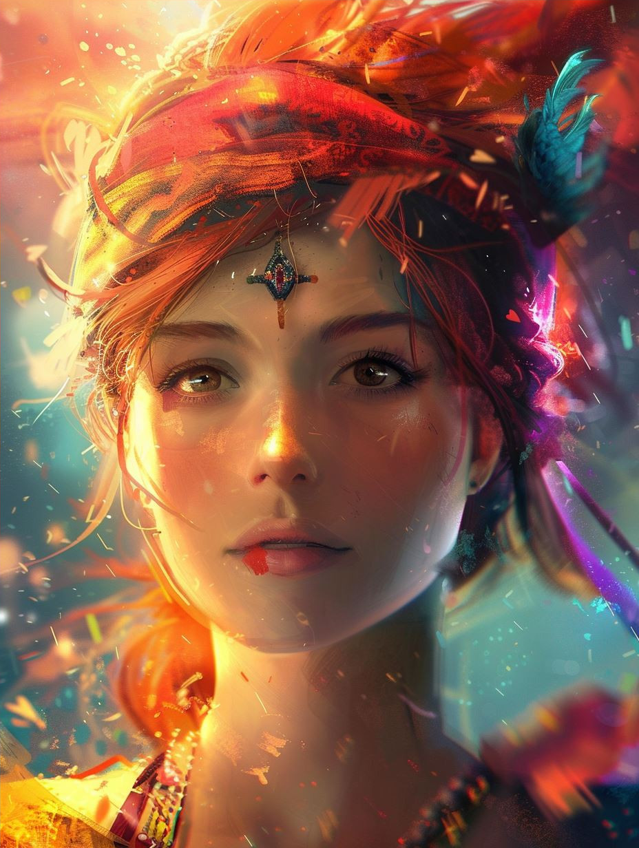 Celestial Prism Ethereal Portrait - Image 4