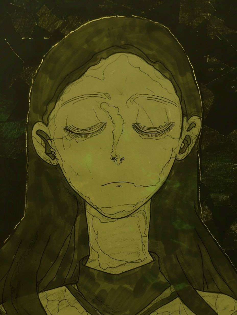Melancholy in Olive Hues - Image 1