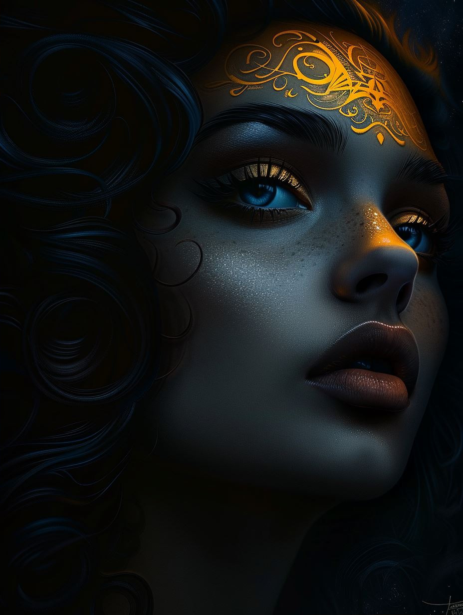 Celestial Glow of Golden Ether - Image 2