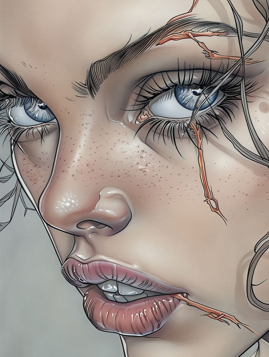 Haunting Gazes: A Digital Portrait Study - Image 4