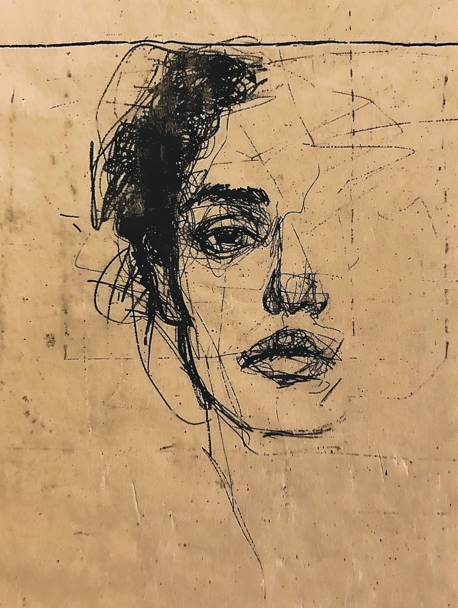 Raw Charcoal Portrait Studies - Image 1