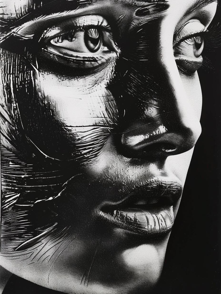 Dark Ethereal Monochrome Portraits - Image 3