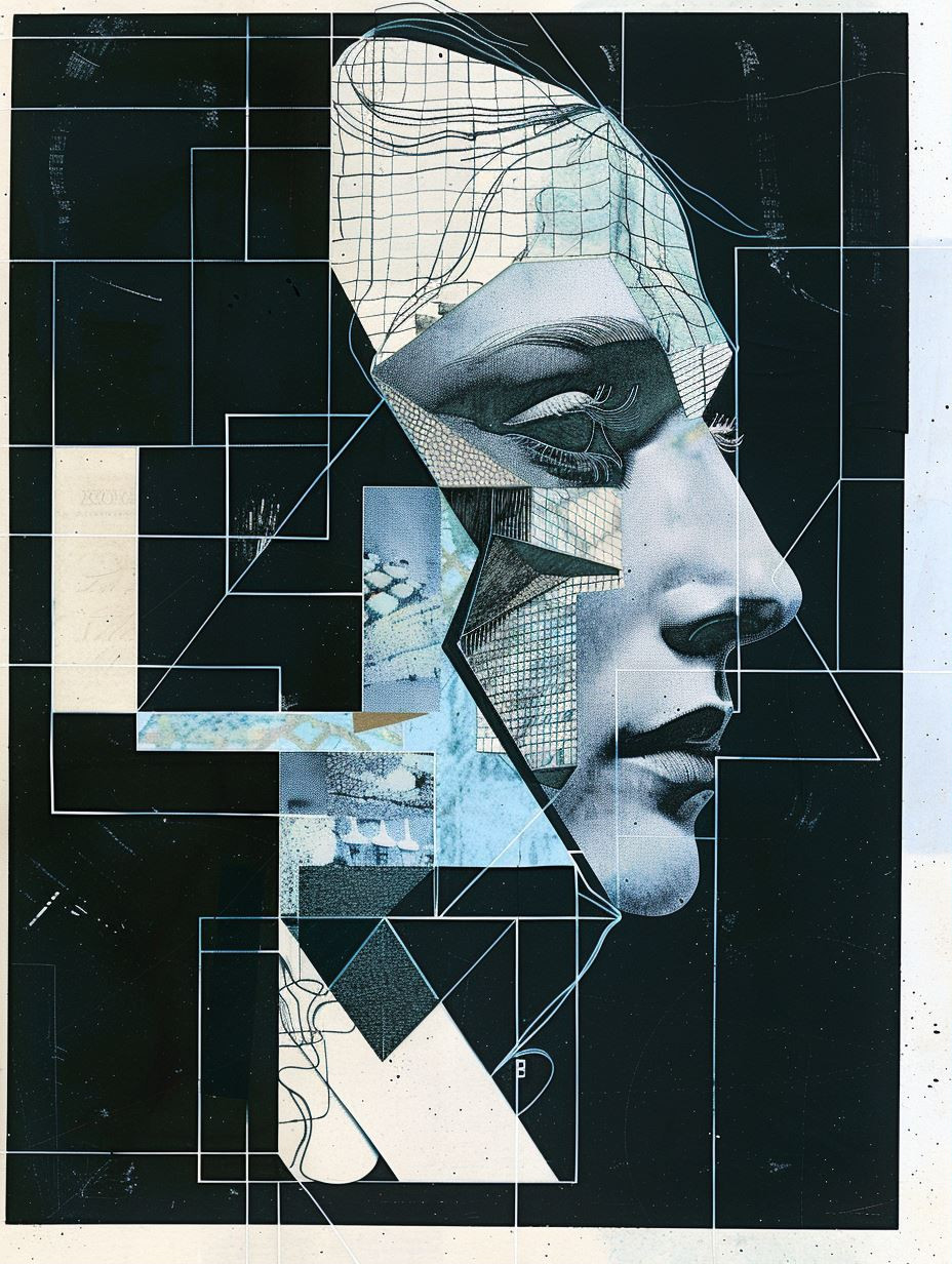 Fractured Visions: Geometric Portraits - Image 1