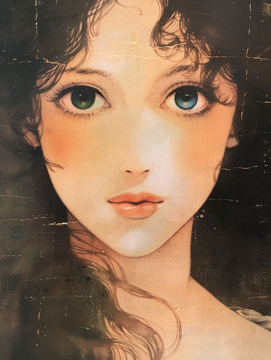 Vintage Ethereal Gaze - Image 1