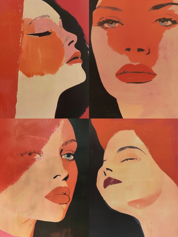 Crimson Shadows Portrait Study