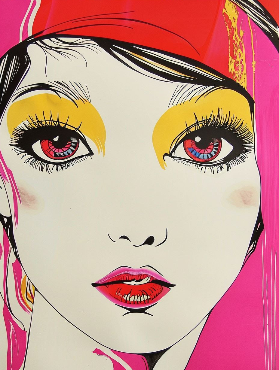 Vibrant Neon Pop Art Portraits - Image 4