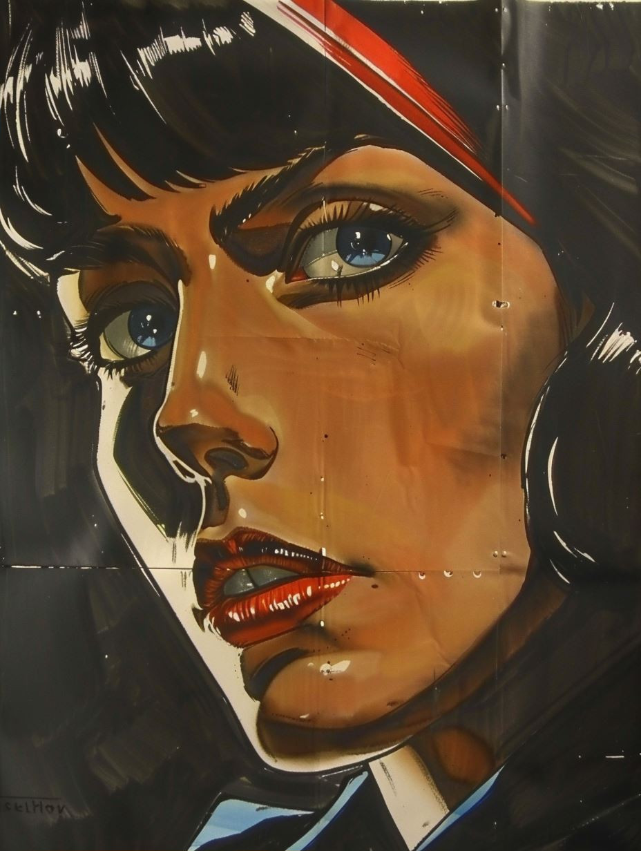 Noir Cinematic Portrait Grid - Image 2