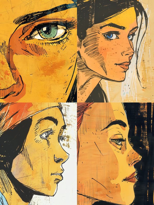 Golden Hour Comic Portraits