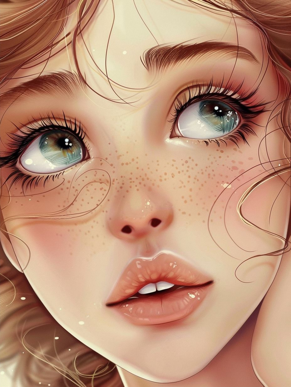 Ethereal Digital Portraits of Dreamy Young Women 1 - Image 2